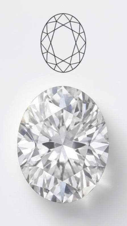 橢圓形切 1ct-1.5ct / Colour D-E / VVS1-VS1 / ID-3EX