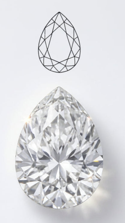 ペアシェイプカット 1ct-1.5ct / カラー D-E / VVS1-VS1 / ID-3EX