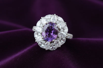 Twilight Opus | Double Alien Diamond Halo Ring Setting