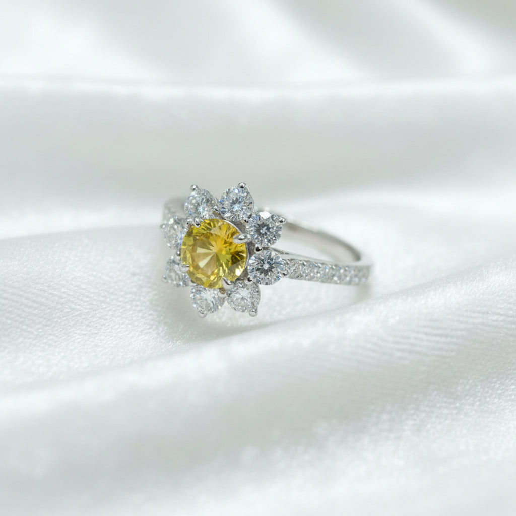 Sunlit Blossom | Sunlit Flower Setting Ring