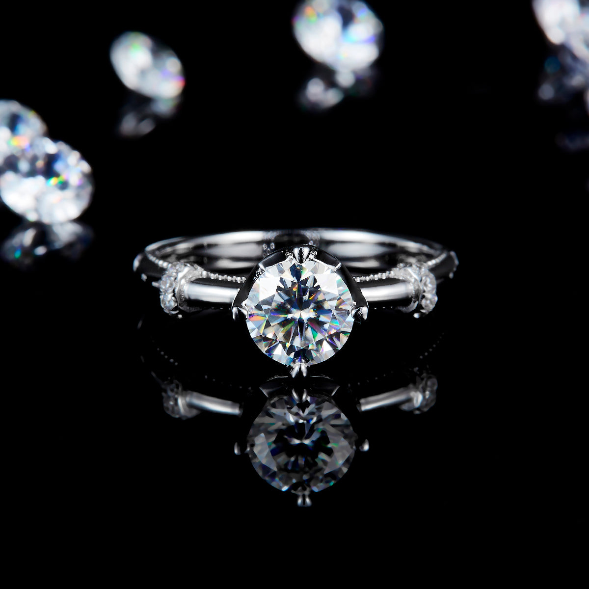 The Era | Crown Milgrain Ring