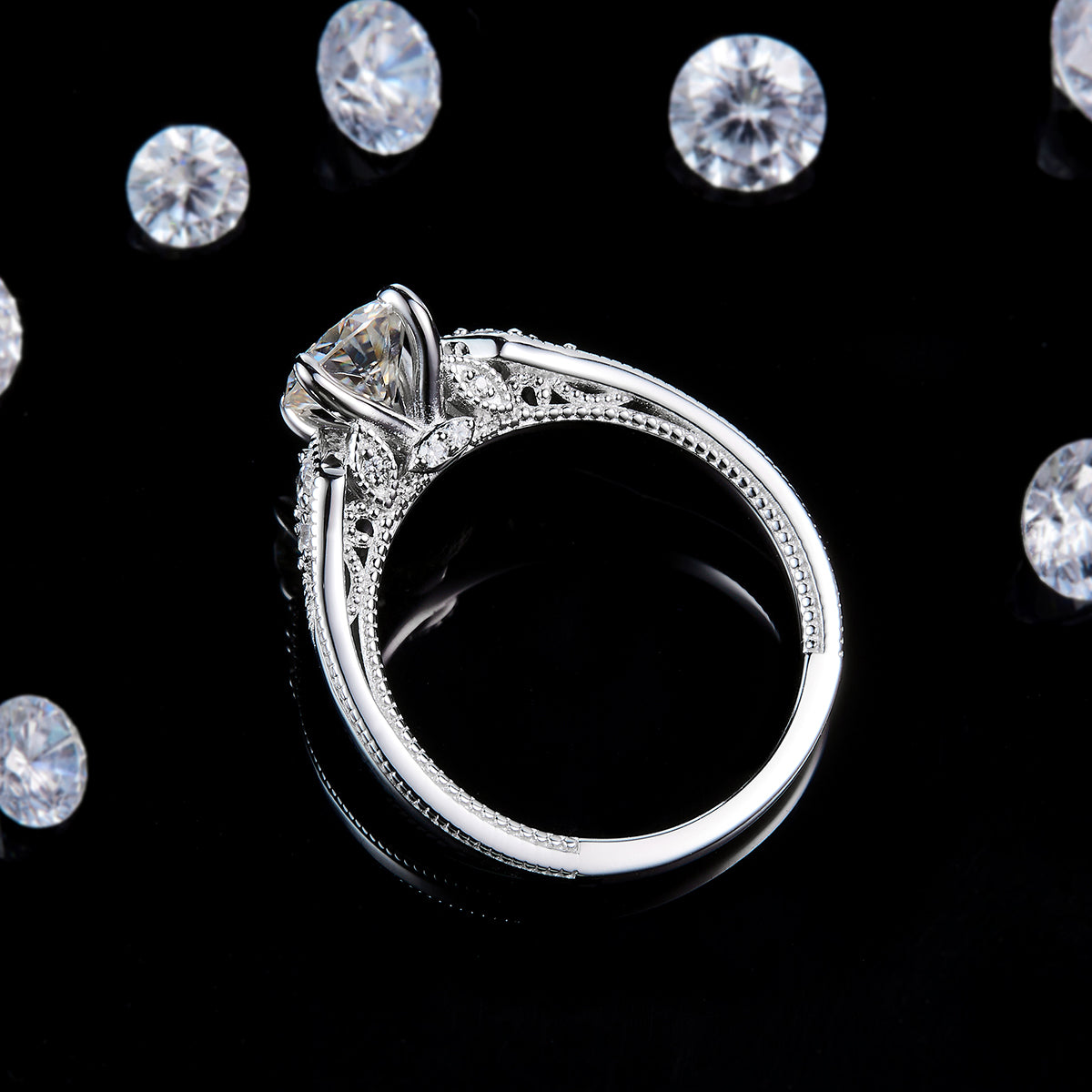Vintage Dream | Beaded Deco Solitaire