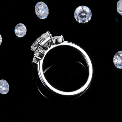 The Basilica | Emerald-Cut Accented Cluster