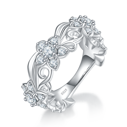Tipsy Garden | Floral Filigree Band