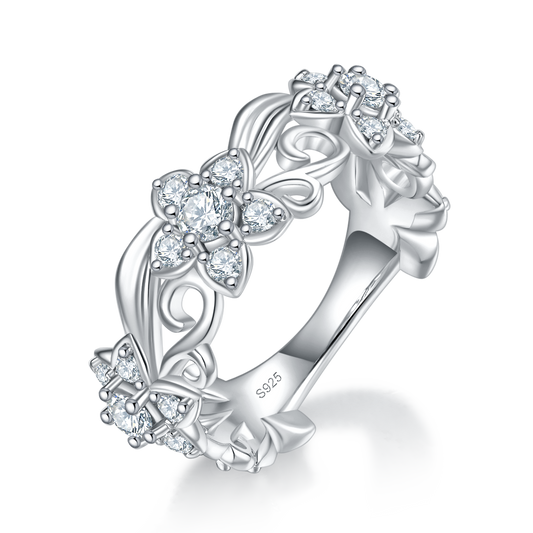 Tipsy Garden | Floral Filigree Band