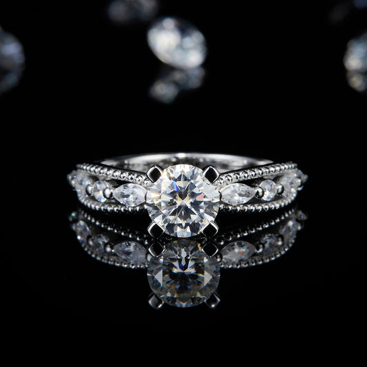 Lean On | Beaded Marquise Side-Stone
