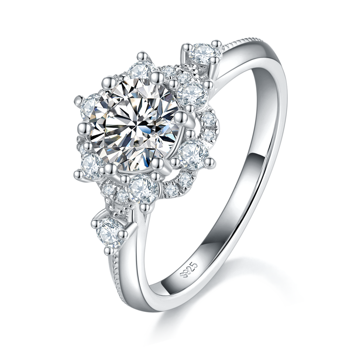 The Sunburst | Sunflower Accented Ring
