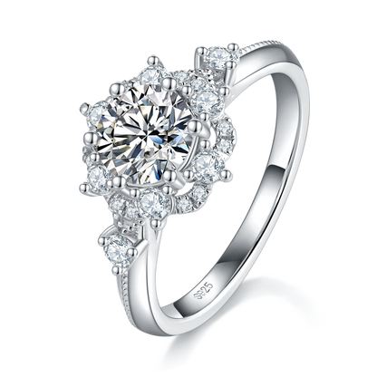The Sunburst | Sunflower Accented Ring