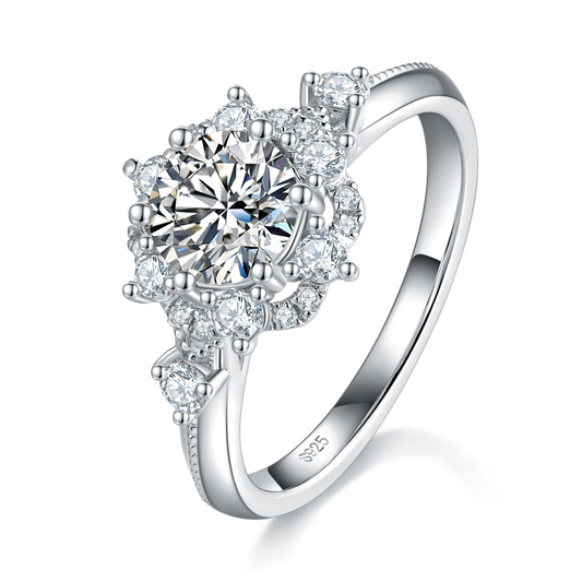 The Sunburst | Sunflower Accented Ring