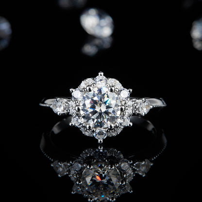 The Sunburst | Sunflower Accented Ring