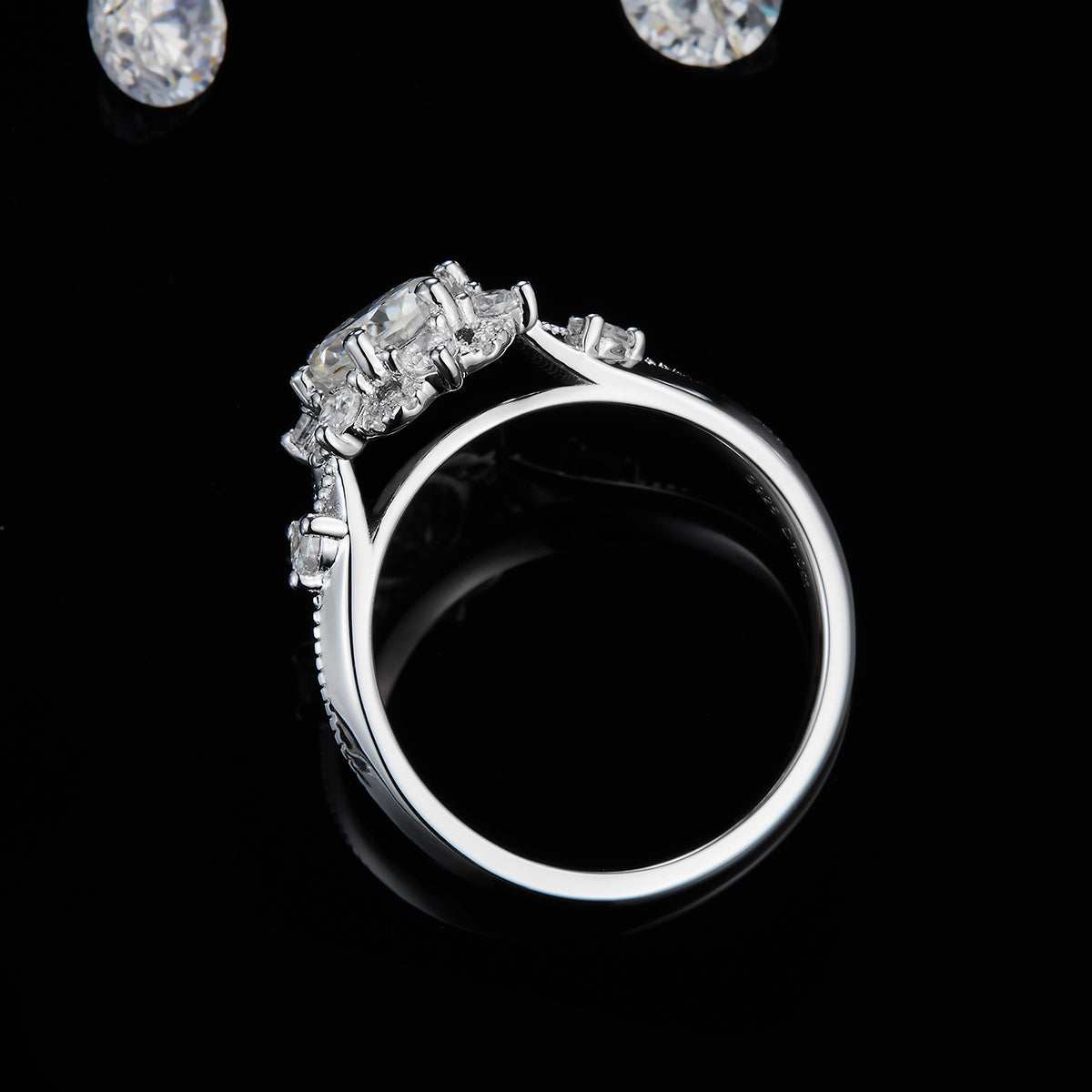 The Sunburst | Sunflower Accented Ring