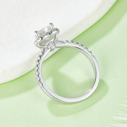 Entwined |Heart Halo with Pave Band