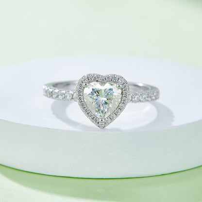 Entwined |Heart Halo with Pave Band