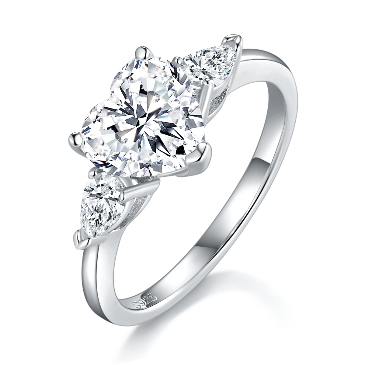 Promise | Three-Stone Heart Ensemble