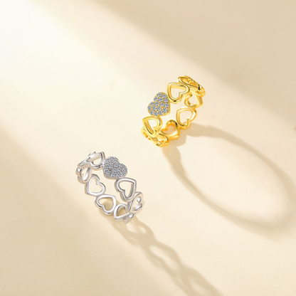 Echoes of Love | Openwork Heart Pave Band