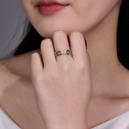Echoes of Love | Openwork Heart Pave Band