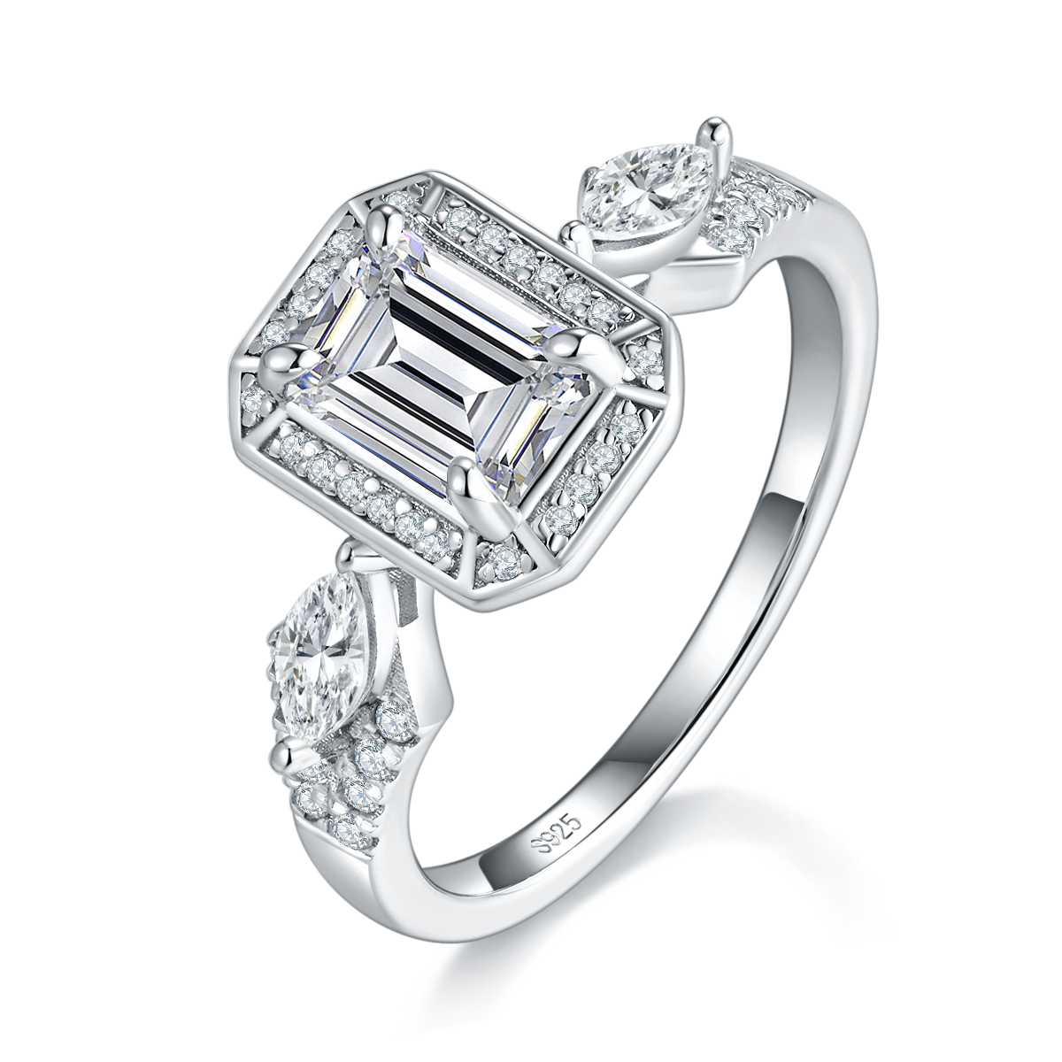The Order | Emerald-Cut Halo