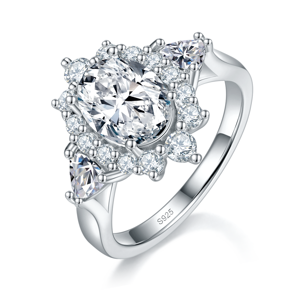 Full Bloom | Oval Cluster Halo