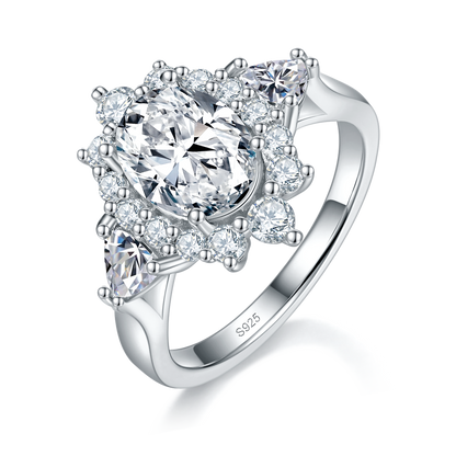 Full Bloom | Oval Cluster Halo