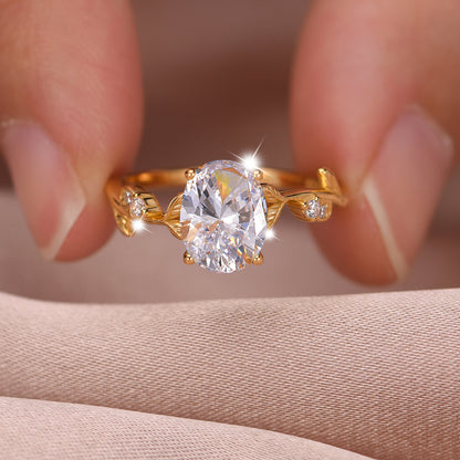 The Gilded Vine | Oval Botanical Ring