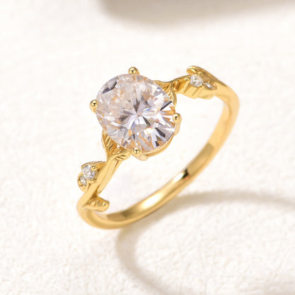 The Gilded Vine | Oval Botanical Ring