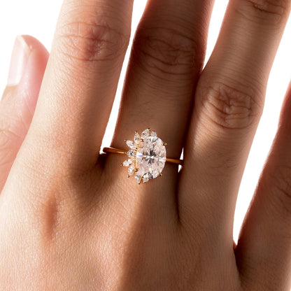 The Solstice Crown | Marquise Cluster Ring