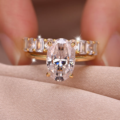 The Twin Reflection · Stackable Emerald-Cut Set