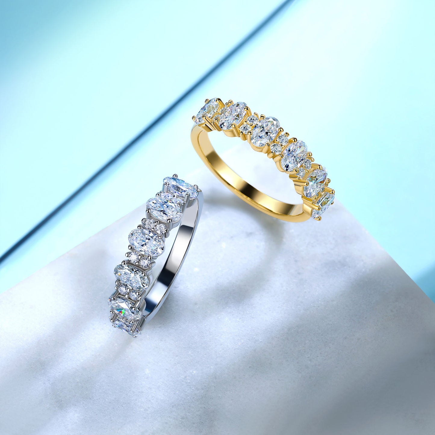 The Victorian Jubilee | Vintage Oval Cluster Ring