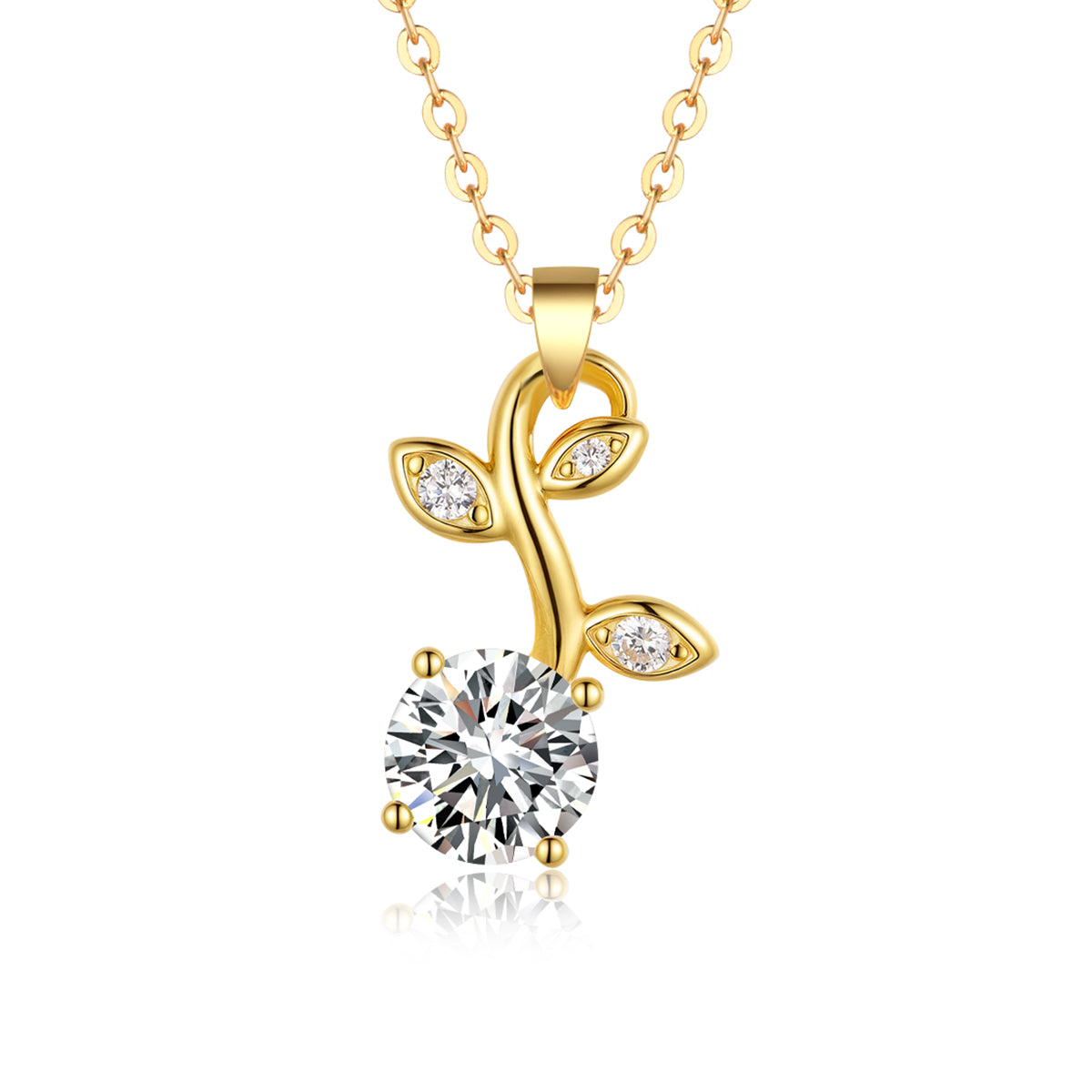 Vitality | Golden Vine & Bud Necklace