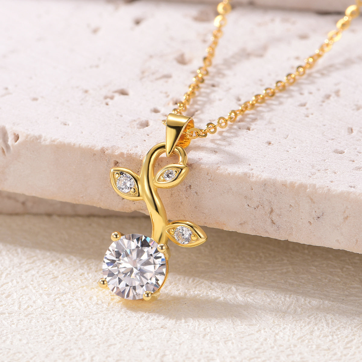 Vitality | Golden Vine & Bud Necklace