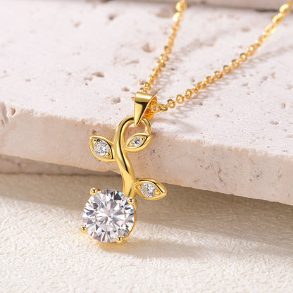 Vitality | Golden Vine & Bud Necklace