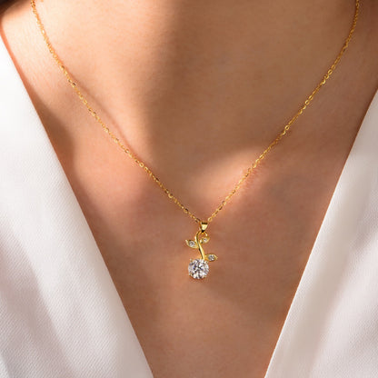 Vitality | Golden Vine & Bud Necklace