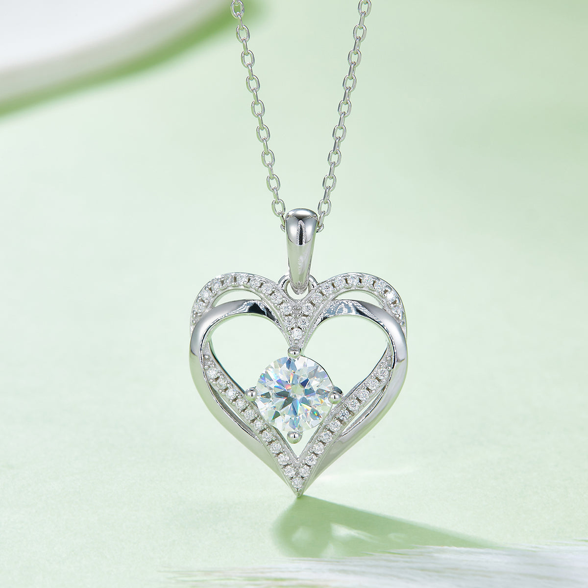 Multi-Faceted Self | Hollow Double Heart Necklace