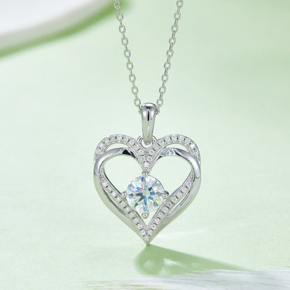 Multi-Faceted Self | Hollow Double Heart Necklace