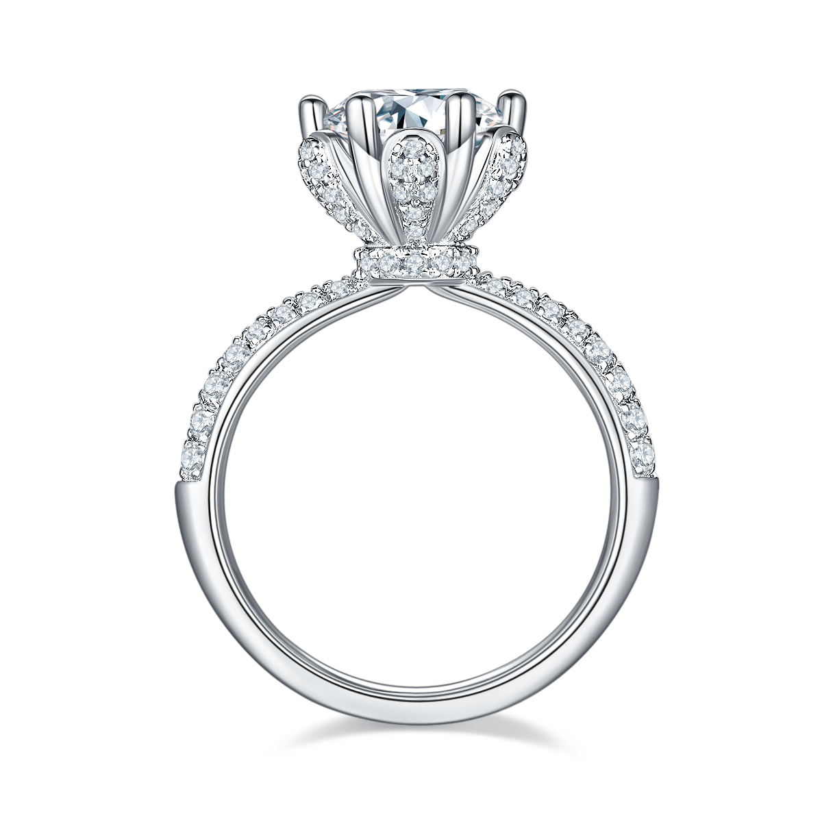 Blooming Radiance | Pavé Petal Setting