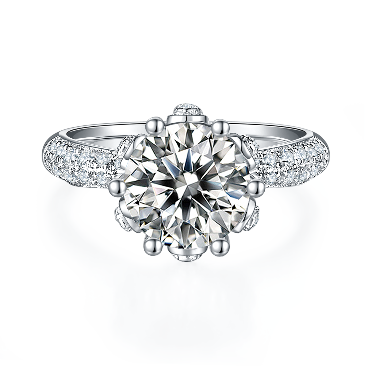 Blooming Radiance | Pavé Petal Setting