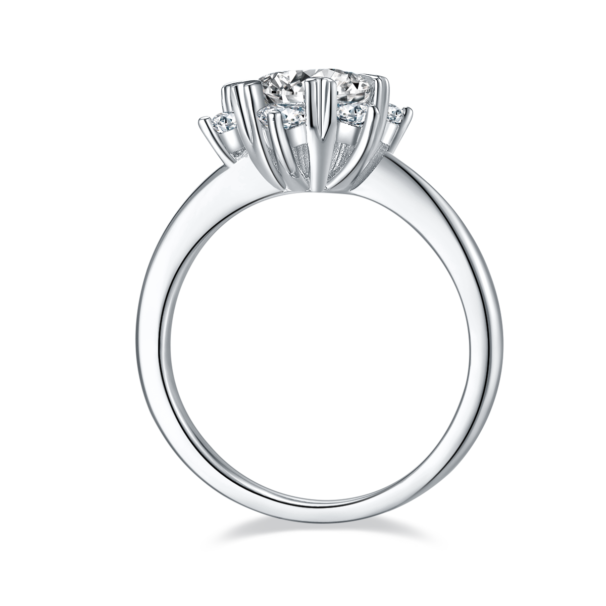 The Eternal Snowflake | Heart-shaped Prongs