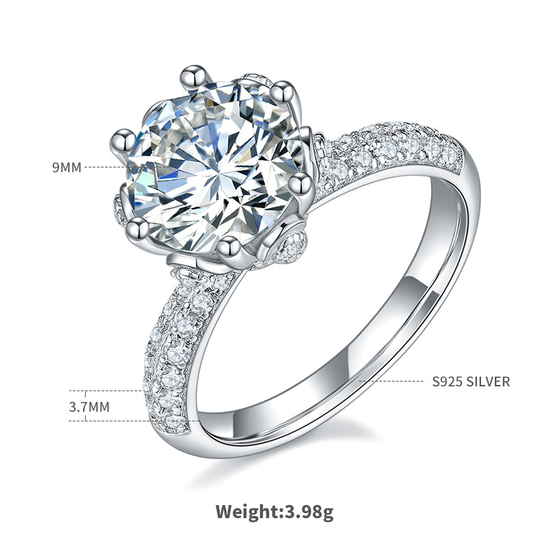 Blooming Radiance | Pavé Petal Setting