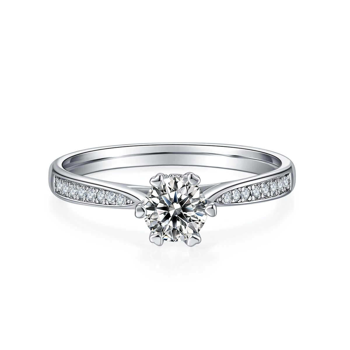 Stellar Path | Six Heart Prong Setting