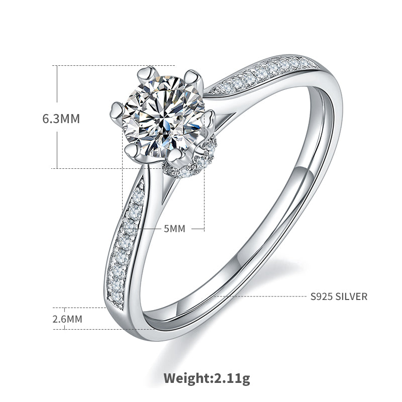 Stellar Path | Six Heart Prong Setting