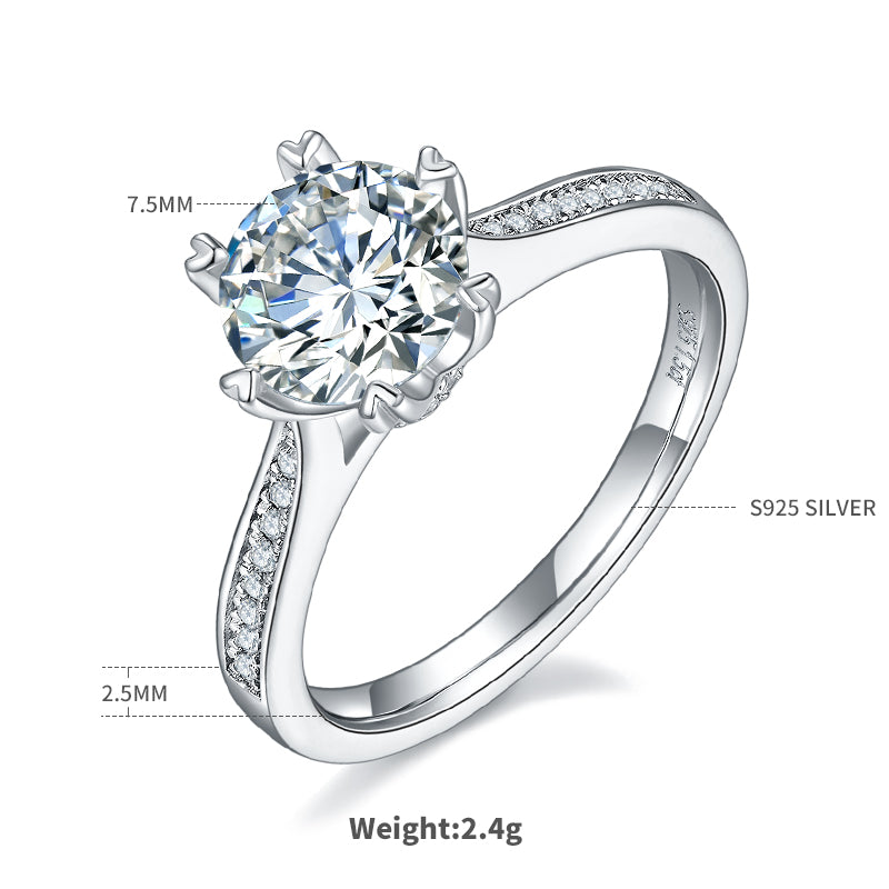 Stellar Path | Six Heart Prong Setting