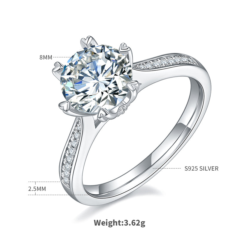 Stellar Path | Six Heart Prong Setting