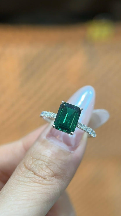 Quiet Square | Serene Square | Four-Prong Channel Set Gemstone Ring Mount