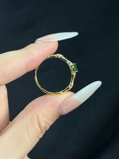 Bamboo-Knot Gemstone Ring Setting