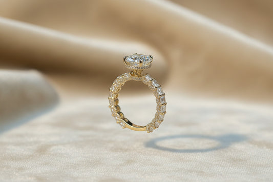 Peak of Eternity | Full Pave Diamond Ring Setting