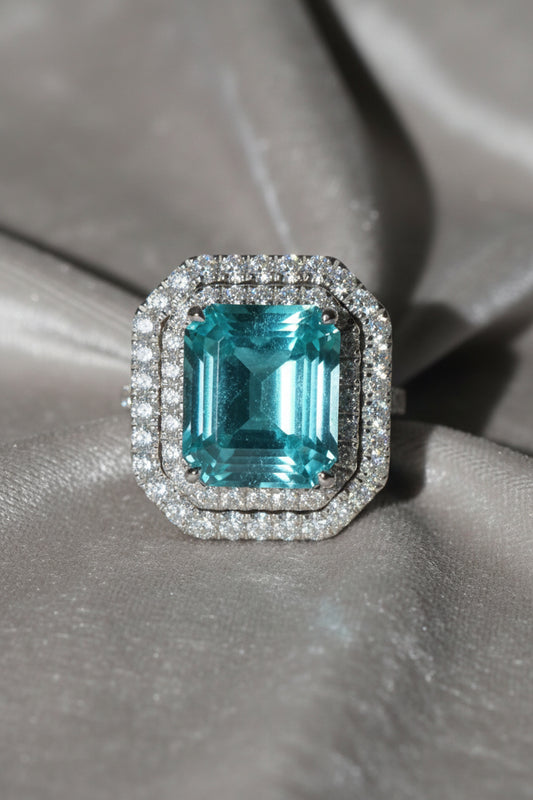 The Neon Palace | Emerald Paraiba Ring Setting