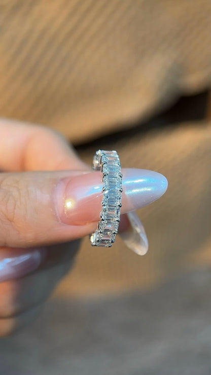 Imperial Orbit | Lab Grown Diamond Emerald Cut Baguette Ring (Finished Product)