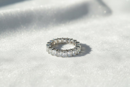 Imperial Orbit | Lab Grown Diamond Emerald Cut Baguette Ring (Finished Product)
