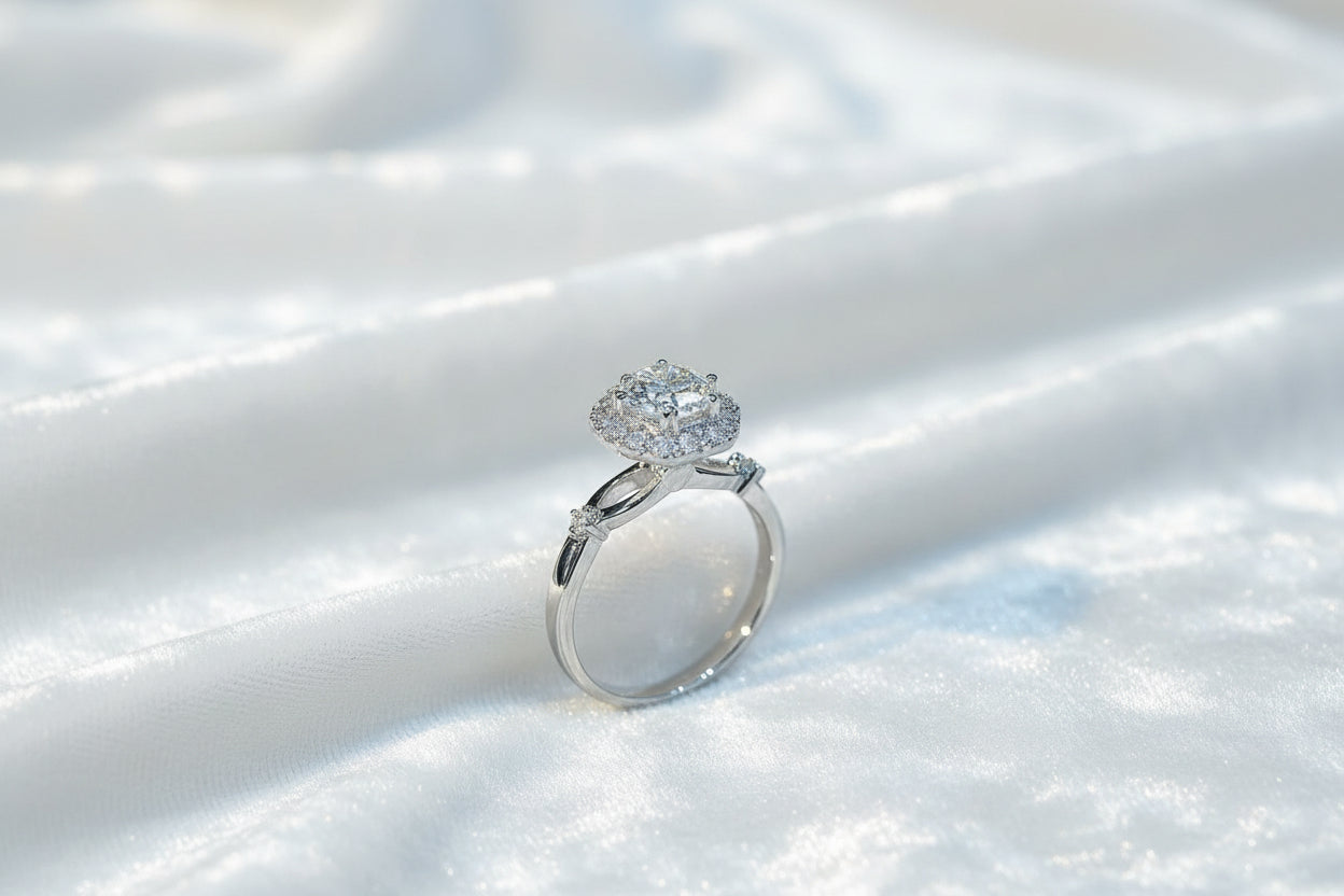The Legacy Ribbon | Petal Crisscross Ring Setting