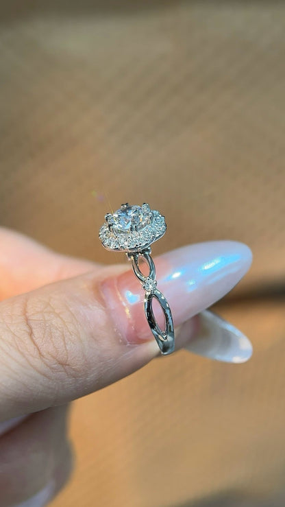 The Legacy Ribbon | Petal Crisscross Ring Setting